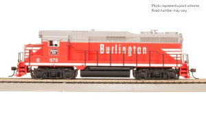 Broadway Limited HO Scale ~ EMD GP30 Stealth CBQ #974 ~ DCC Ready ~ 9151