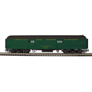 Atlas ~ O Scale ~ Trainman ~ 60' Heavyweight Baggage ~ 3-Rail ~ Chicago & North Western #8612 ~ 2001328-1