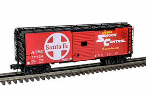 Atlas ~ O Scale ~ Trainman ~ 40' Sliding-Door Boxcar ~ 3-Rail ~ Ready to Run ~ Santa Fe ~ 2001247