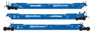 Intermountain ~ HO Scale Maxi IV Intermodal Well Car 3-Unit Set ~ DTTX #890192 ~ 47370-03