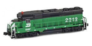 American Z Line ~ Z Scale ~ GP30 Burlington Northern #2220 ~ 62102-2