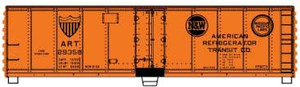 Accurail HO Scale ~ 40' Steel Reefer with Hinged Door ~ American Refrigerator Transit 29358 ~ 8325