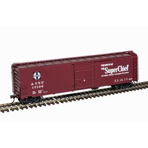 Atlas ~ HO Scale ~ Master ~ Postwar 50' Single-Door Boxcar ~ Ready to Run ~ Santa Fe #17106 ~ 20007525