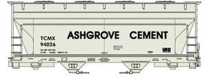 Accurail HO Scale ~ ACF 2-Bay Covered Hopper ~ Ashgrove Cement ~ 81713