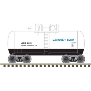 Atlas ~ N Scale ~ Trainman ~ 28' Beer Can Shorty Tank Car ~ Ready to Run ~ JM Huber JMHX #6004 ~ 50006879