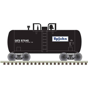 Atlas ~ N Scale ~ Trainman ~ 28' Beer Can Shorty Tank Car ~ Ready to Run ~ Upjohn GATX #87640 ~ 50006885