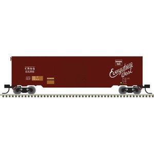Atlas ~ N Scale ~ Trainman ~ 50' Single-Door Boxcar ~ Ready to Run ~ Chicago, Burlington & Quincy #24382 ~ 50006913