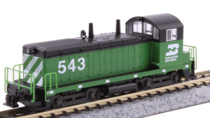 Kato ~ N Scale ~ EMD NW2 ~ DC Silent ~ Burlington Northern #543 ~ 176-4378