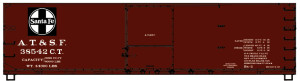 Accurail ~ HO Scale ~ 40' Double Sheath Wood Boxcar Atchison Topeka & Santa Fe ~ 81781