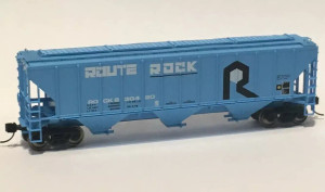 Trainworx N Scale ~ Rock Island 4427 Covered Hopper 630420 ~ Metal Wheels ~ 2444315