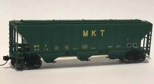Trainworx N Scale ~ MKT ~ 4427 Covered Hopper #9616 ~ Metal Wheels ~ 2447205