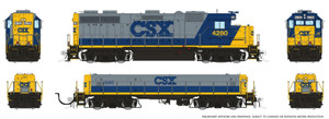Rapido ~ HO Scale ~ EMD GP39 Mother+Slug ~ CSX #4280 + #1040 ~ DC/DCC/Sound ~ 039527