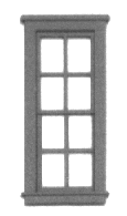 Micro Engineering ~ HO Scale ~ 30x81 Windows ~ 8 Pieces ~ 80-060