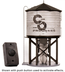 Broadway Limited ~ HO Scale ~ C&O Operating Water Tower W/Sound & Motorized Spout ~ 7915