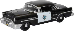 Oxford ~ HO Scale ~ 1955 Buick Century ~ Assembled ~ California Highway Patrol ~ 87BC55003