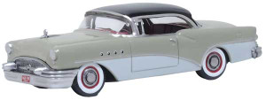 Oxford ~ HO Scale ~ 1955 Buick Century ~ Assembled ~ Carlsbad Black, Windsor Grey, Dover White ~ 87BC55007