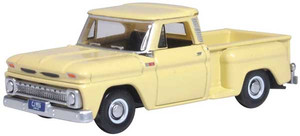 Oxford ~ HO Scale ~ 1965 Chevrolet Stepside Pickup ~ Assembled ~ Yellow ~ 87CP65007