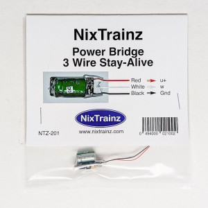 NixTrainz ~ Power Bridge 3 Wire Stay-Alive ~ NTZ-201