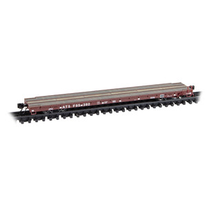 Micro Trains N Scale ~ Thrall 60' Flat Car ~ Atchison, Topeka & Santa Fe #95392 ~ 13400041
