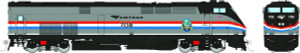 Rapido ~ HO Scale ~ GE P32AC-DM ~ DCC Sound ~ Amtrak Empire Service w/ hatch #708 ~ 085505