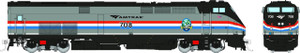 Rapido ~ HO Scale ~ GE P32AC-DM ~ DC/Silent ~ Amtrak - Phase III Empire Service w/ hatch: #708 ~ 085005
