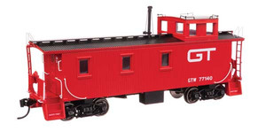 Walthers Proto ~ HO Scale ~ 30' GTW Style Wood Caboose with Offset Coupola ~ Grand Trunk Western #77140 ~ 920-103263