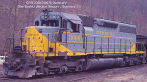 Bowser ~ HO Scale ~ EMD SD40 Clinchfield CRR #3013 ~ DC/DCC Ready ~ 25622