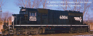 Bowser ~ HO Scale ~ EMD SD40 Illinois Central #6002  ~ DC/DCC Ready ~ 25641