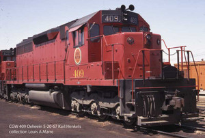 Bowser ~ HO Scale ~ EMD SD40 Chicago Great Western CGW #404 ~ DC/DCC Ready ~ 25645