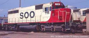 Bowser ~ HO Scale ~ EMD SD40 SOO Line #740 ~ DCC/Sound Installed ~ 25652