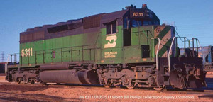 Bowser ~ HO Scale ~ EMD SD40 Burlington Northern #6314 ~ DC/DCC Ready ~ 25666