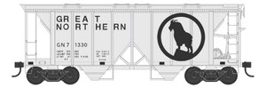 Bowser ~ N Scale ~ 70 Ton Two Bay Covered Hopper Great Northern #1330 ~ 38274