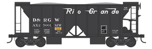 Bowser ~ N Scale ~ 70 Ton 2 Bay Ballast Cars ~ D&RGW #25006 ~ 38317