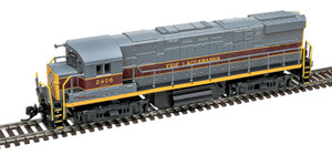 Atlas ~ N Scale ~ C424 locomotive ~ Silver ~ DC Version ~ ERIE LACKAWANNA #2406 ~ 40006105