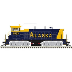 Atlas ~ HO Scale ~ MP15DC ~ ALASKA #1554 ~ Silver ~ DC Version ~ 10004843