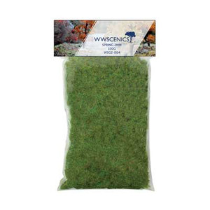 WWScenics ~ Any Scale ~ Static Grass 3/32" 2mm Fibers ~ Spring 3.5oz 100g ~ WSG2004