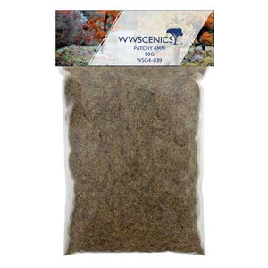 WWScenics ~ Any Scale ~ Static Grass 3/16" 4mm ~ Patchy 1.8oz 50g ~ WSG4039