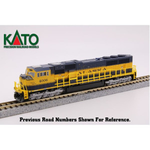 Kato N Scale ~ Alaska ~ EMD SD70MAC ~ DC Version ~ ARR #4015 Spirit of Moose Pass ~ 176-6411