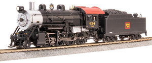 Broadway Limited ~ HO Scale ~ 2-8-0 Consolidation ~ Chicago, Burlington & Quincy CBQ #634 ~ DC Version ~ 8750
