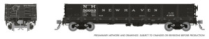 Rapido ~ HO Scale ~ 40' Drop Bottom Gondola ~ New Haven 6-Pack ~ 163015