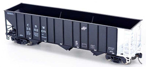 Bowser ~ HO Scale ~ 100-Ton 3-Bay Open Hopper ~ CNW #135208 ~ 43513