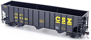 Bowser ~ HO Scale ~ 100-Ton 3-Bay Open Hopper ~ CSX #813317 ~ 43522