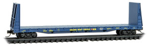 Micro Trains ~ N Scale ~ 61' 8" Bulkhead Flatcar ~ Golden West Service GVSR #450038 ~ 5400081