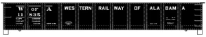 Accurail ~ HO Scale ~ 41ft Steel Gondola ~ Western Railway of Alabama #11835 ~ 81733