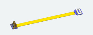 ESU ~ Wire Harness Adapter Board - 88mm Flex Cable NEM662 Next18 Integral Connector to NEM658 PluX12 Integral Connector ~ 51997
