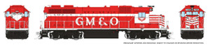 Rapido ~ HO Scale ~ EMD GP38 ~ GM&O #718 ~ DC/DCC/Sound ~ 038559