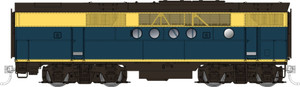 Rapido ~ HO Scale ~ EMD FT Booster ~ AT&SF ~ DC Version ~ 053008