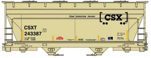 Accurail ~ HO Scale ~ ACF 47' 2-Bay Covered Hopper ~ CSX #243342 ~ 8179