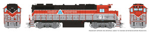 Rapido ~ HO Scale ~ EMD GP38 w/ext cab ~ BANGOR & AROOSTOOK #93 ~ DC/DCC/Sound ~ 038544