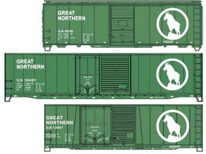 Accurail ~ HO Scale ~ 40' Single Door, 40' Combo Door & 50' Combo Door Boxcar Set ~ Great Northern ~ 8181